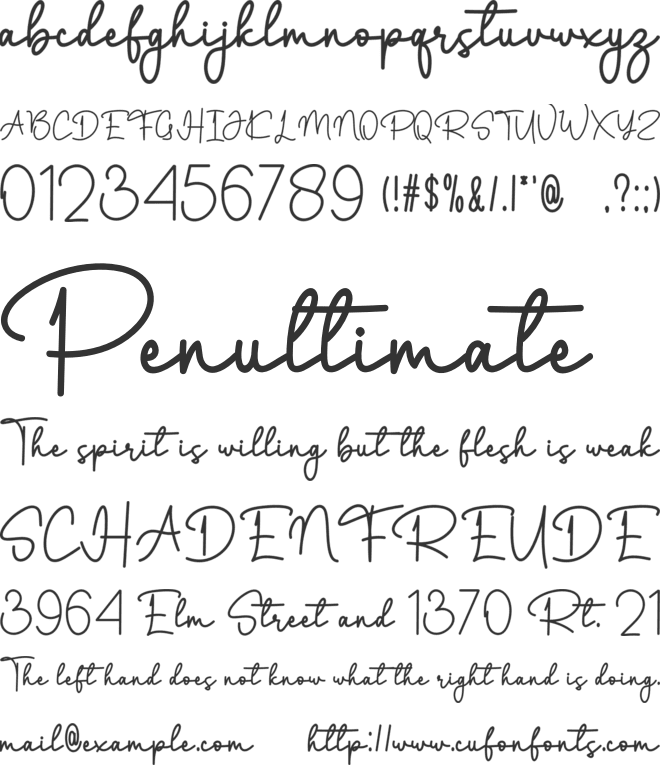 Sunshine Dream font preview