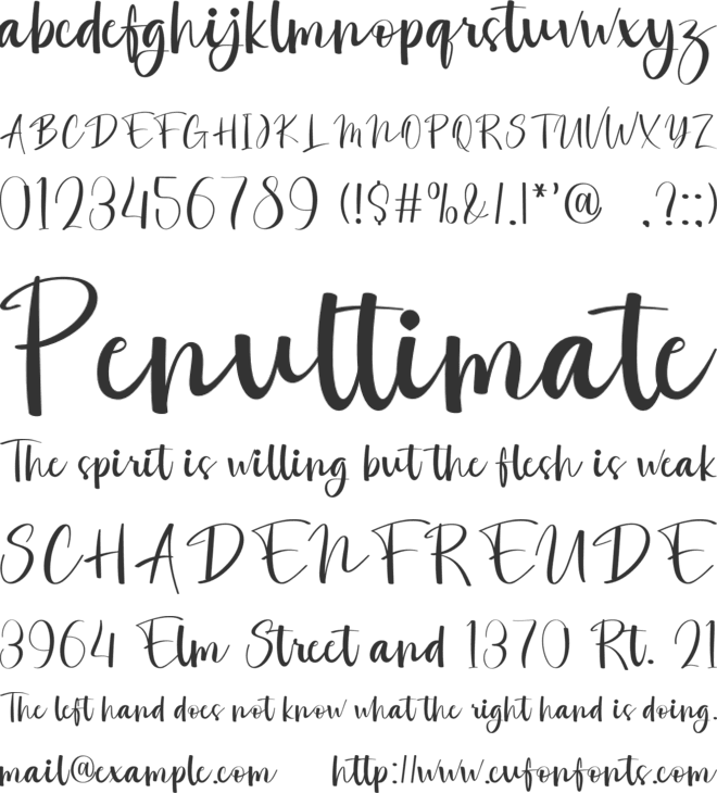 Blue Eyes font preview