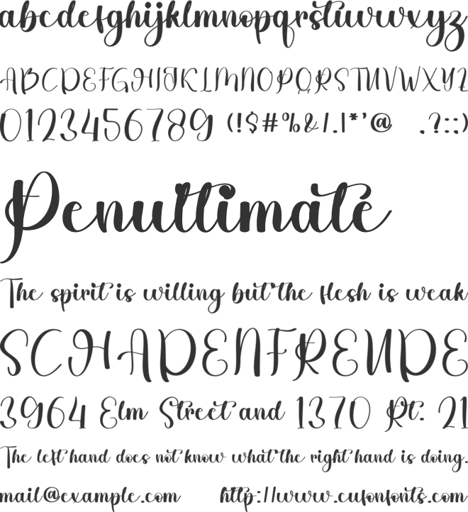 Vintage Children font preview