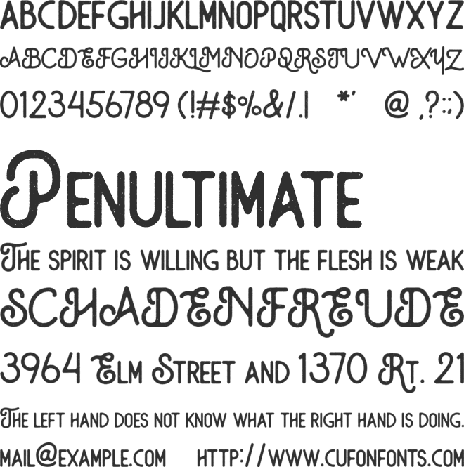 The Monokill font preview