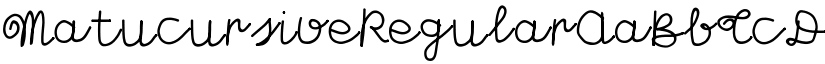 Matucursive font download