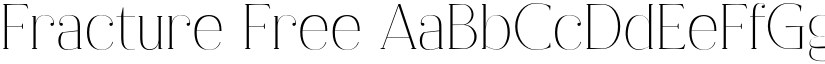 Fracture Free font