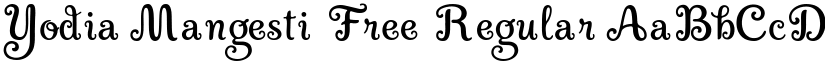Yodia Mangesti Free font download