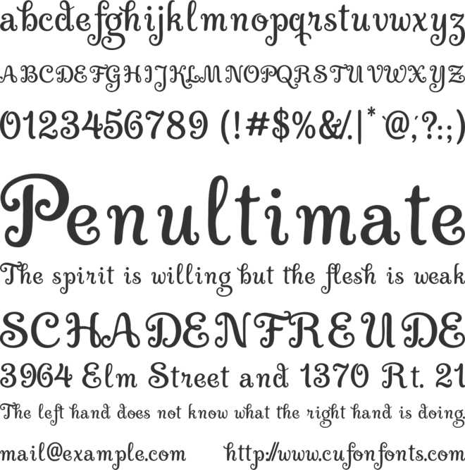 Yodia Mangesti Free font preview