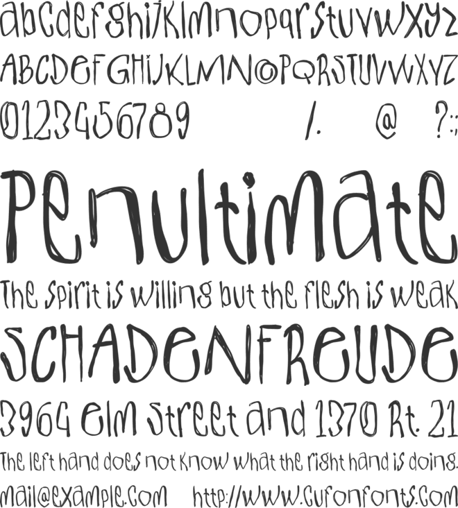 Mifolks font preview