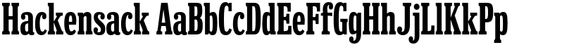 Hackensack font download