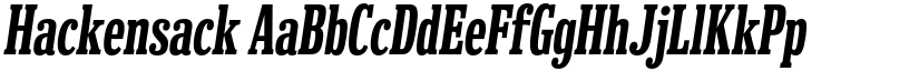 Hackensack font