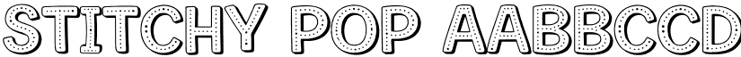 Stitchy Pop font