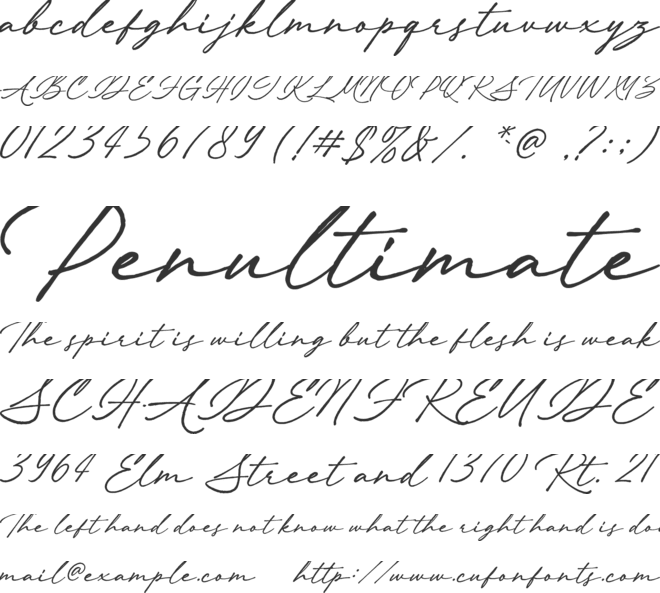 Always Classy font preview
