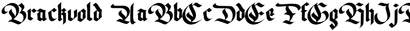 Brackvold font download