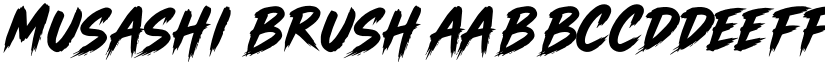 Musashi Brush font download