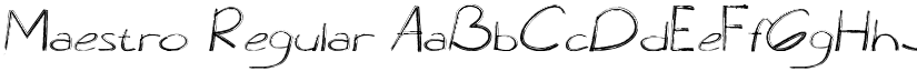 Maestro Regular font