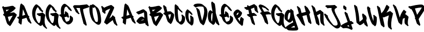 BAGGETOZ font