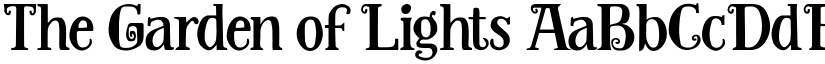 The Garden of Lights font download