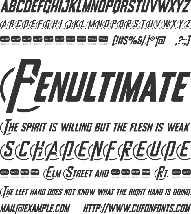 Neo font preview