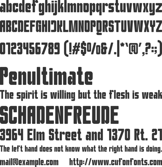Qunko font preview