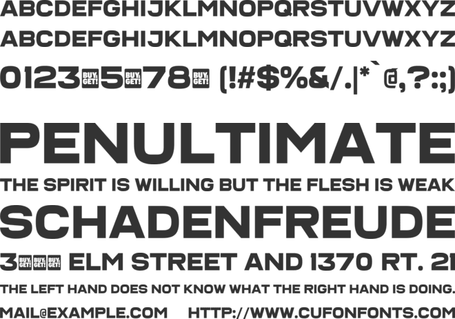Dunkerque font preview