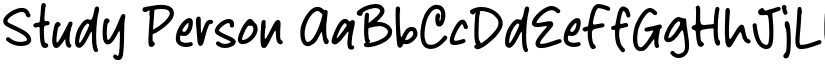 Study Person font download
