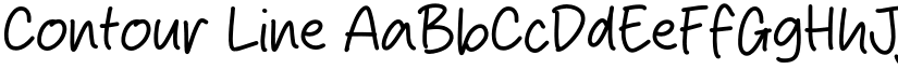 Contour Line font