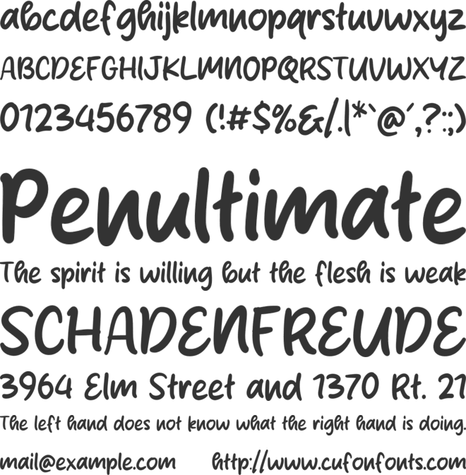 Robusta Cream font preview