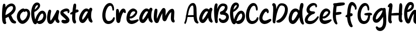 Robusta Cream font download