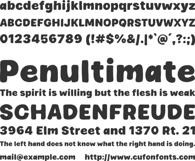 Mocha Choco font preview
