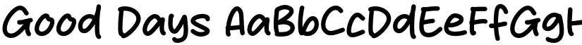 Good Days font download