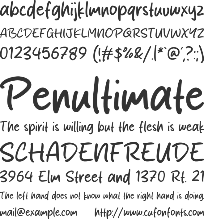 Salad Mixed font preview
