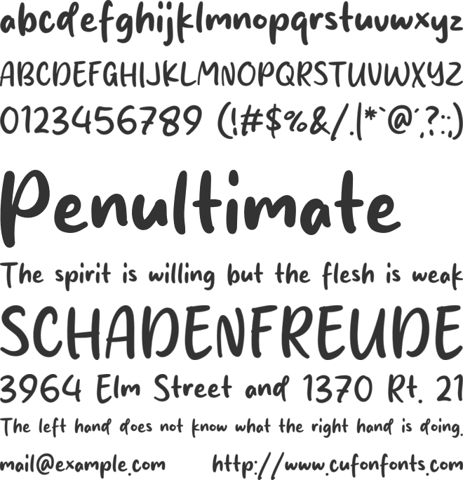 brown cheese font preview
