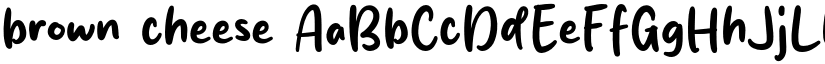 brown cheese font