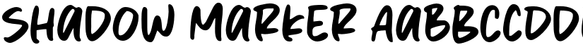 Shadow Marker font download