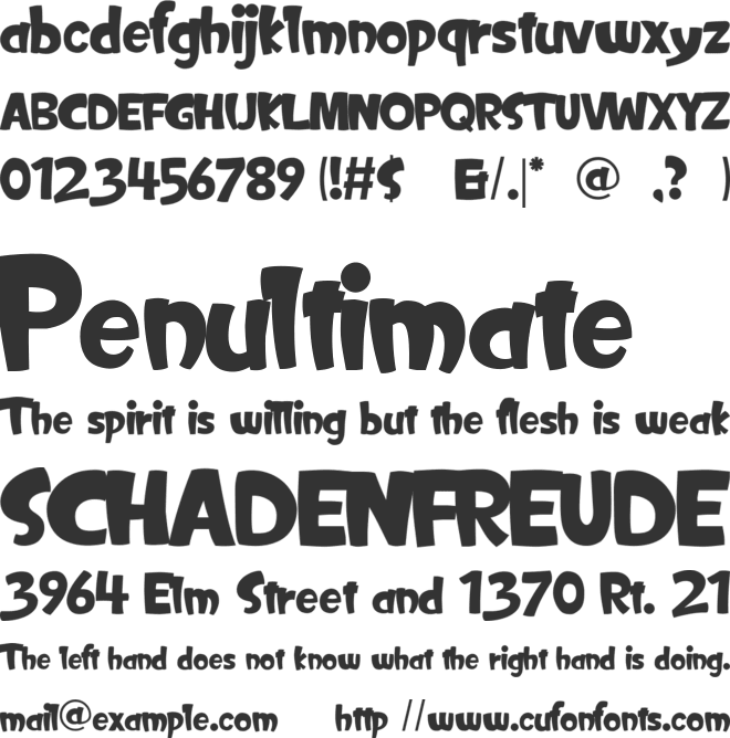 Inkitype font preview