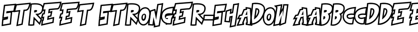 street stronger-shadow font