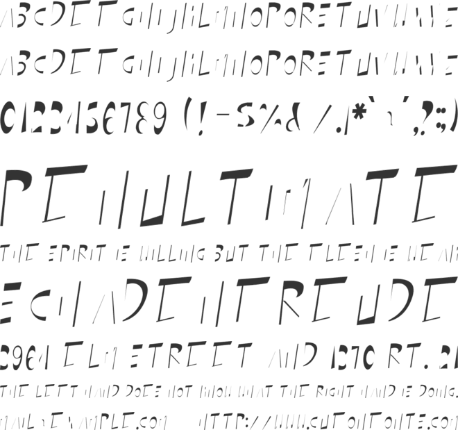 street stronger-inner font preview