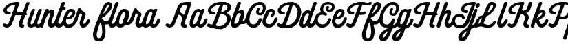 Hunter flora font download