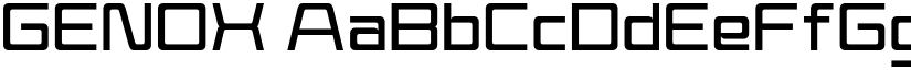 GENOX font download