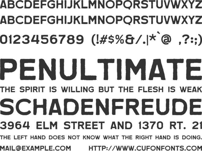 Goldray font preview