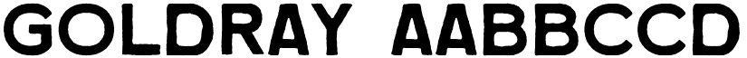 Goldray font download