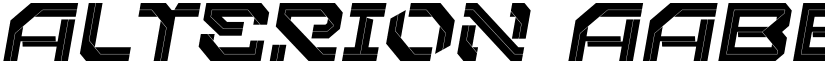 Alterion font download