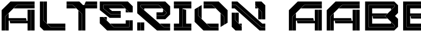 Alterion font