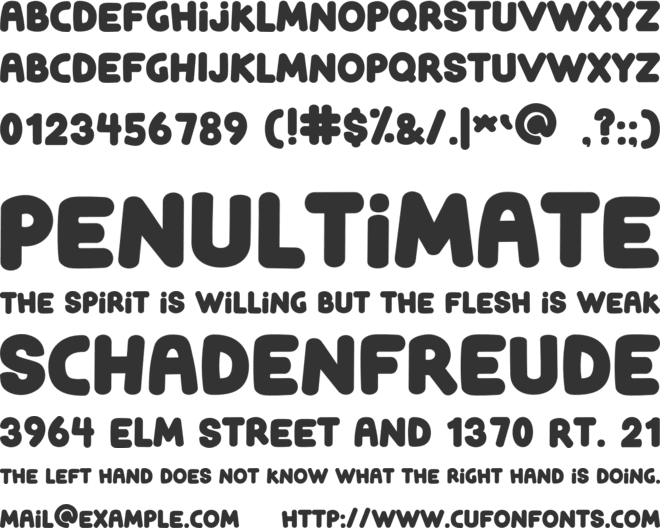 Kumio font preview