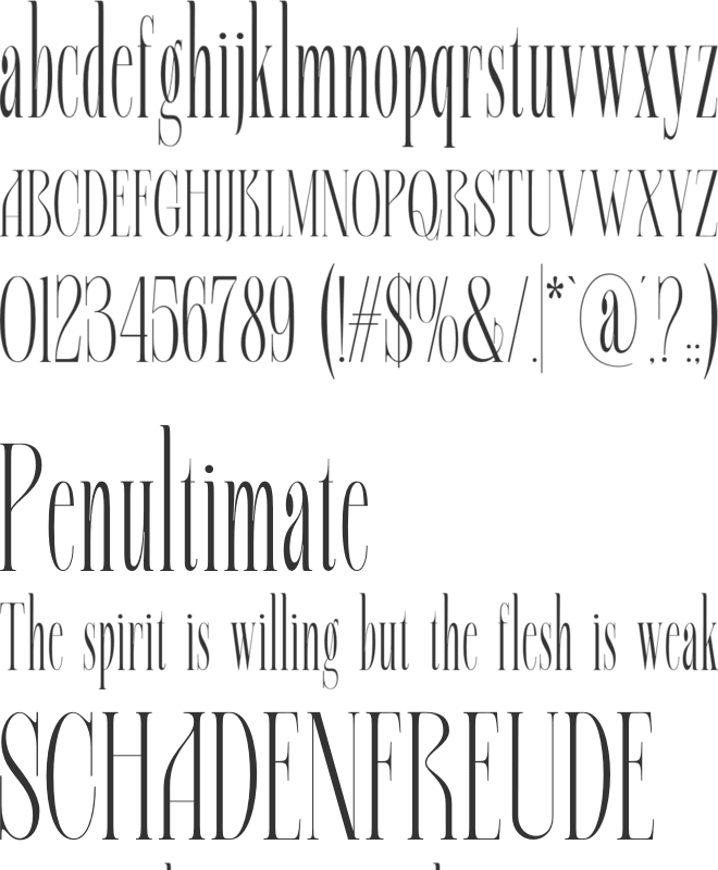 Alqeon font preview