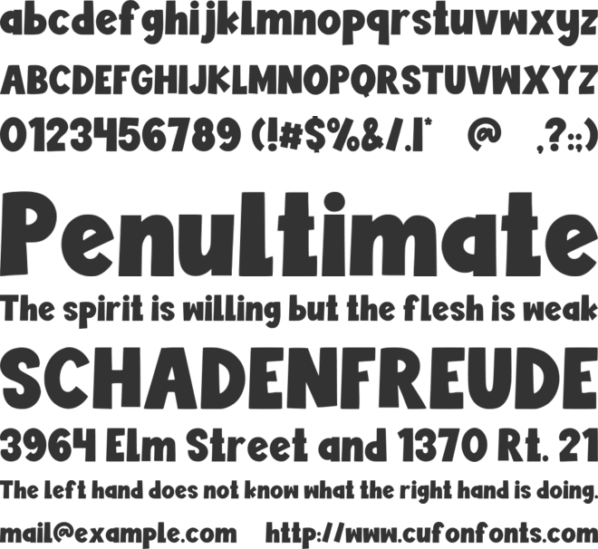 Sugar Loved font preview