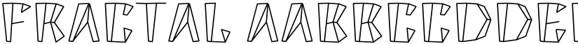Fractal font