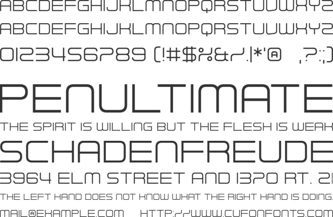 Futuristic Armour font preview