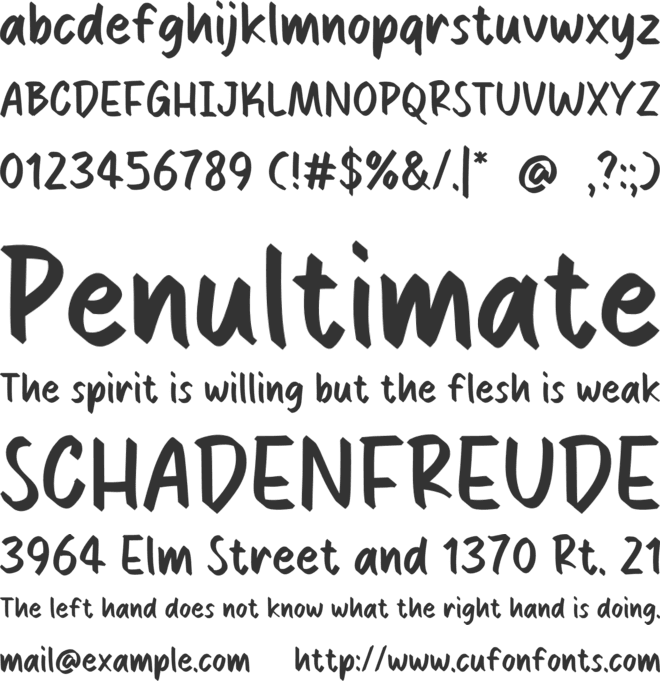 Doddolan Asek font preview