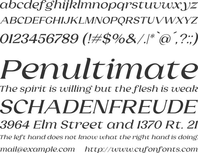 Laviossa Nova font preview