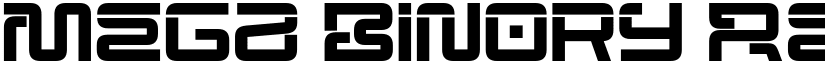 Mega Binory Regular font