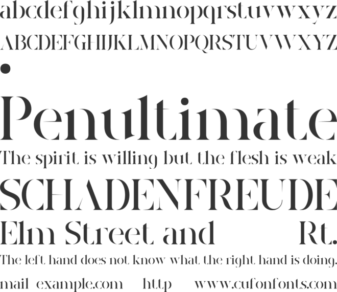 NEILORA font preview