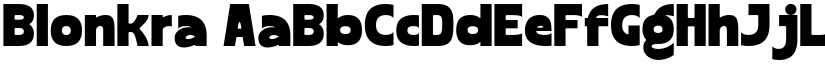 Blonkra font download